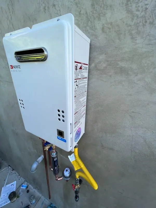 Tankless water heater installation for Maize-Morse homes
